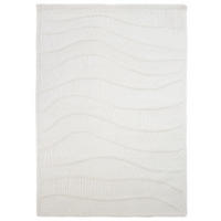 WOLLTEPPICH CARVE, abstrakt, Weiß, 140 x 200 cm - Beige, Textil (140/200cm) - KADIMA DESIGN