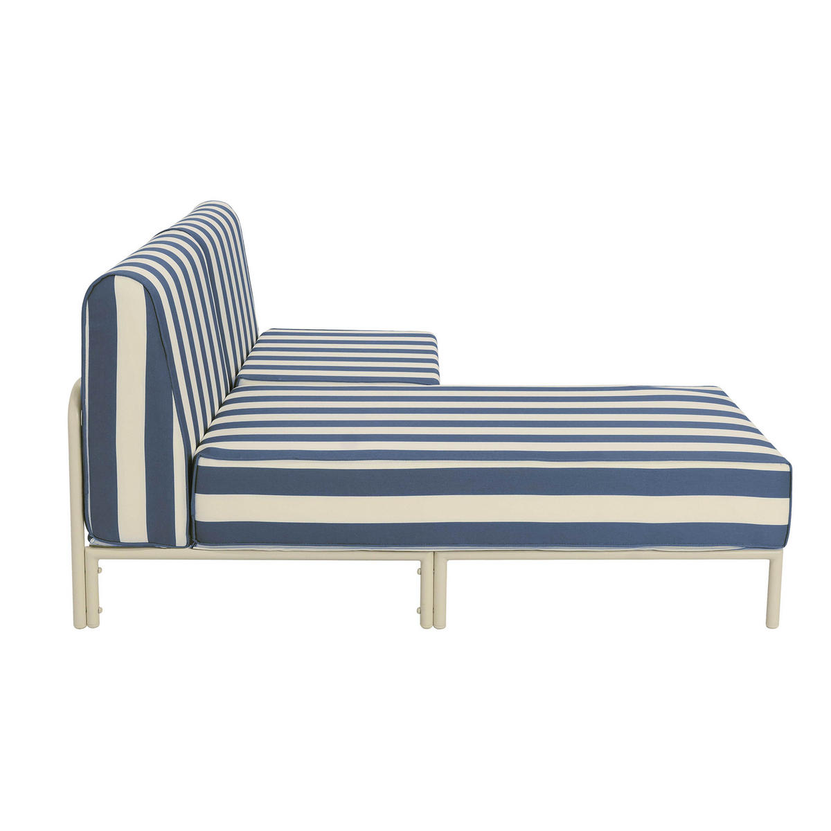 GARTENSOFA mit 2 Sitzplätzen, Blau - Blau, Textil (153/78/144cm) - Oviala