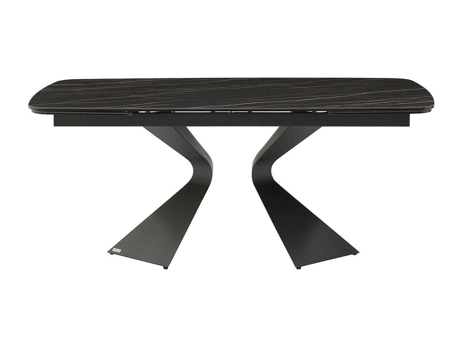 ESSTISCH - 6 Personen, 8 Personen, 10 Personen - Keramik, Glas - Schwarz - KAJARI - Schwarz, Glas/Keramik (90/220/76cm) - Vente-Unique