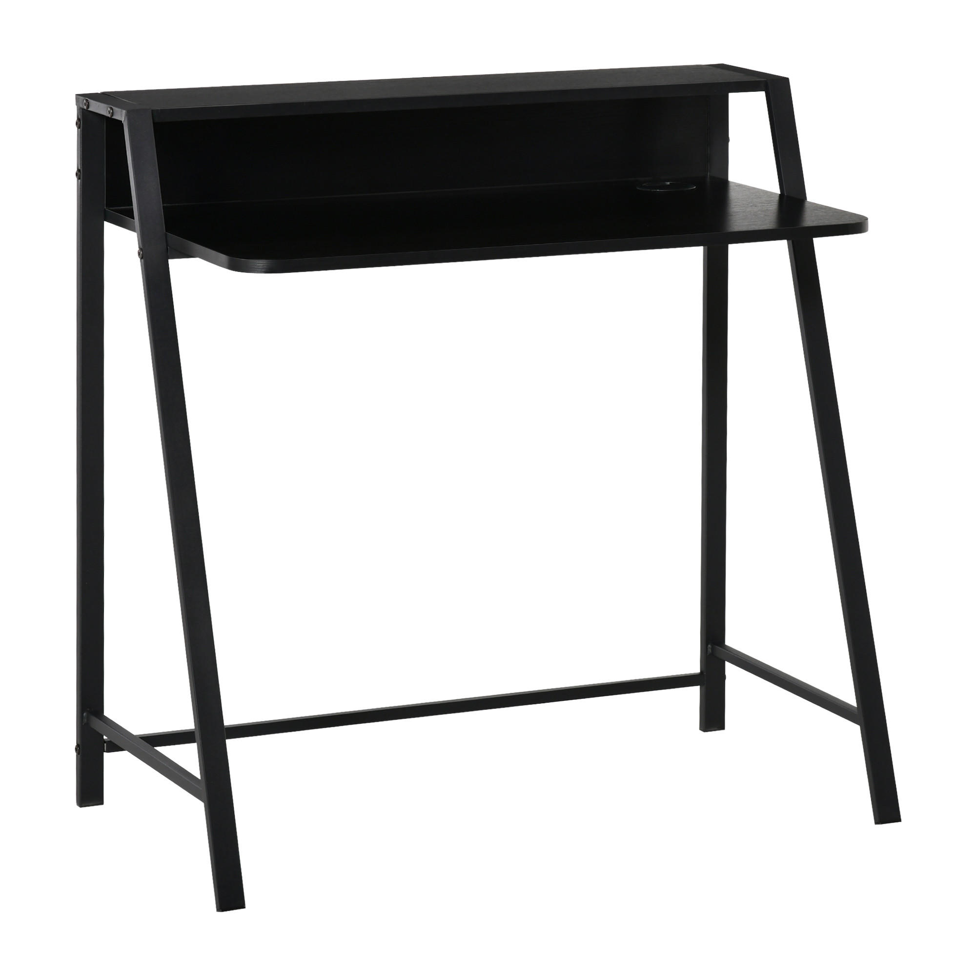 SCHREIBTISCH Schwarz - Schwarz, Holz (45/84/85cm) - Jamb