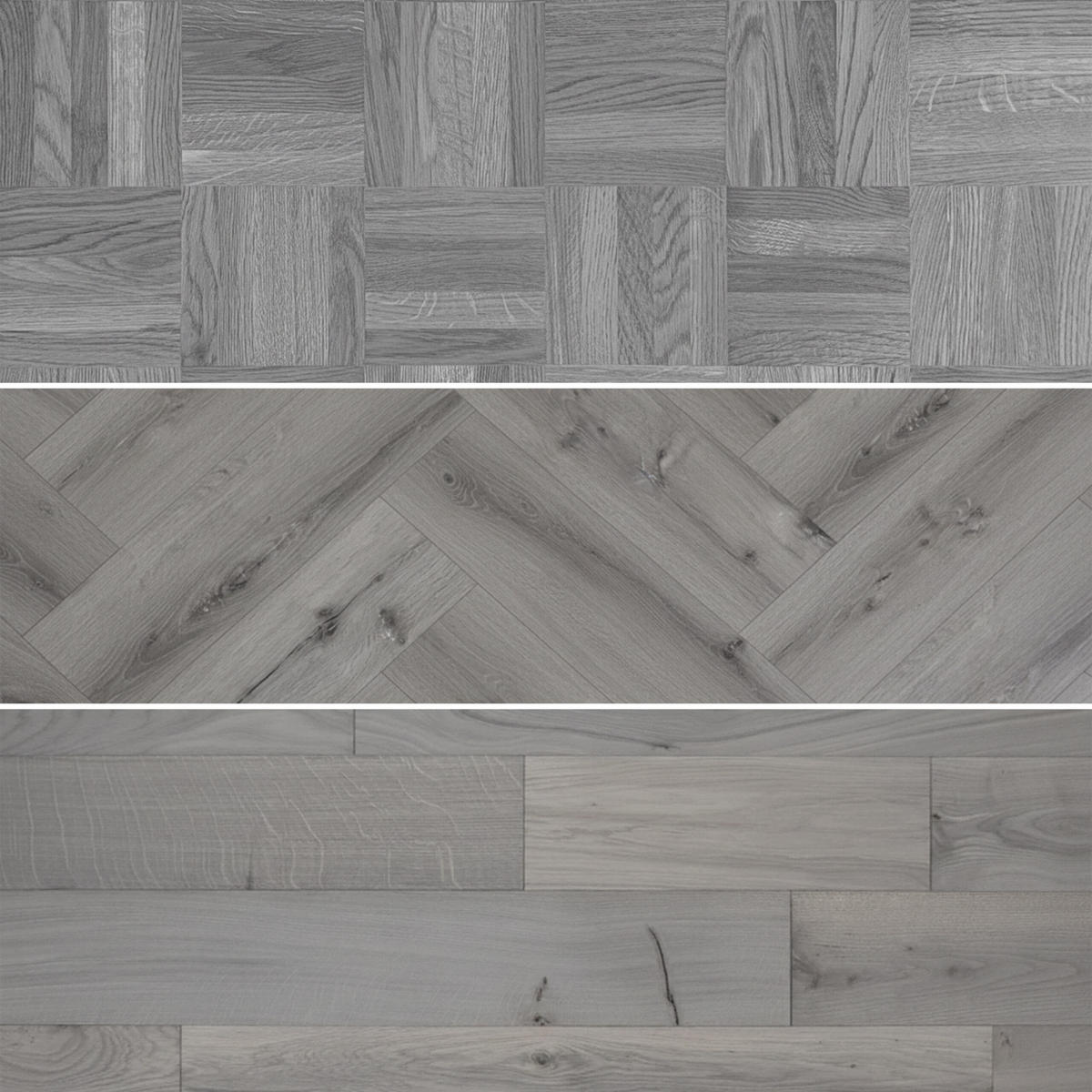 PVC podlahy - sivá, plast/kameň (1.8/91/15cm) - Relaxdays