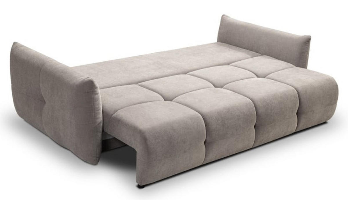 SOFA Cappuccino BASTO Gepolstert Mit Schlaffunktion - Multicolor, Naturmaterialien (245/86/110cm) - Sepro Meble