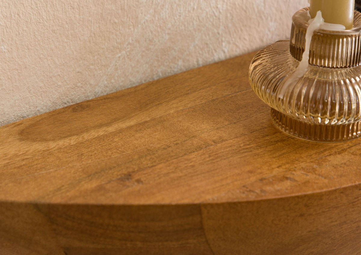 WANDREGAL Akazie 50x15x15 natur lackiert MONTREAL #138 - Naturfarben, Holz (50/15/15cm) - Massivmoebel24