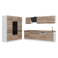 KUHINJA R-Line, Sonoma/Bela, 180 cm, DP Hrast - bela/hrast sonoma, leseni material (180/206.8/46cm) - Vicco