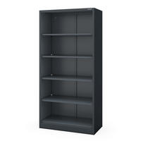 BÜRO-REGAL aus Metall RUFUS 185 × 90 × 45 cm - Anthrazit, Metall (90/185/45cm) - Jan Nowak
