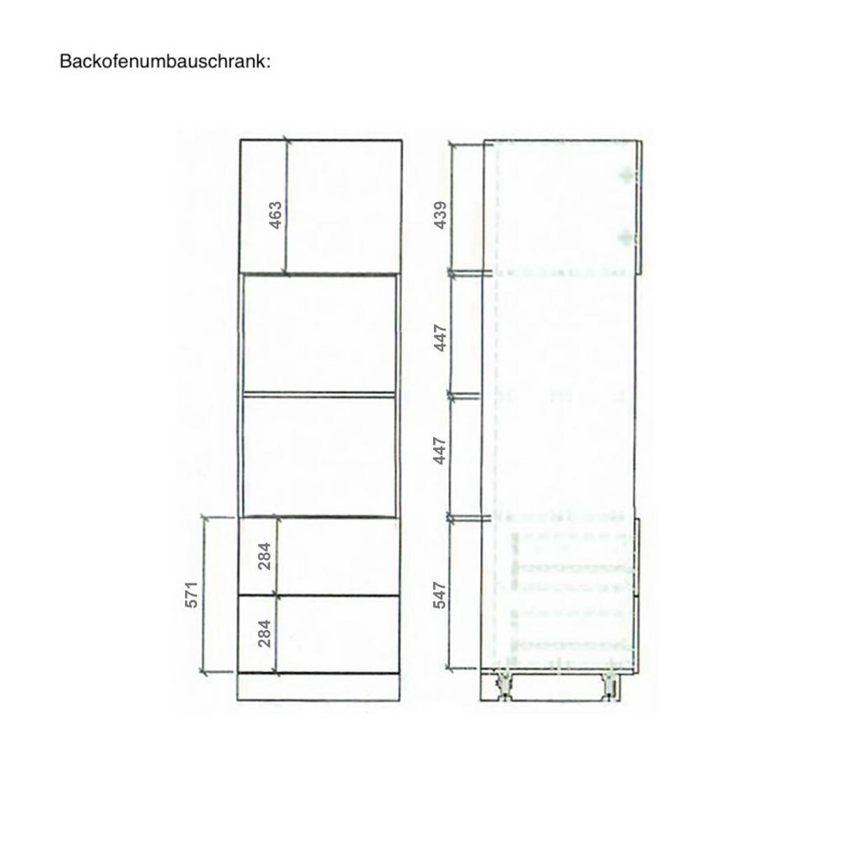 KÜCHENLEERBLOCK Avellino M1 weiß / weiß Hochglanz - Hickory Natur 406/59/207cm 10-teilig - Weiß/Braun, Holzwerkstoff (406/207/59cm) - Feldmann-Wohnen