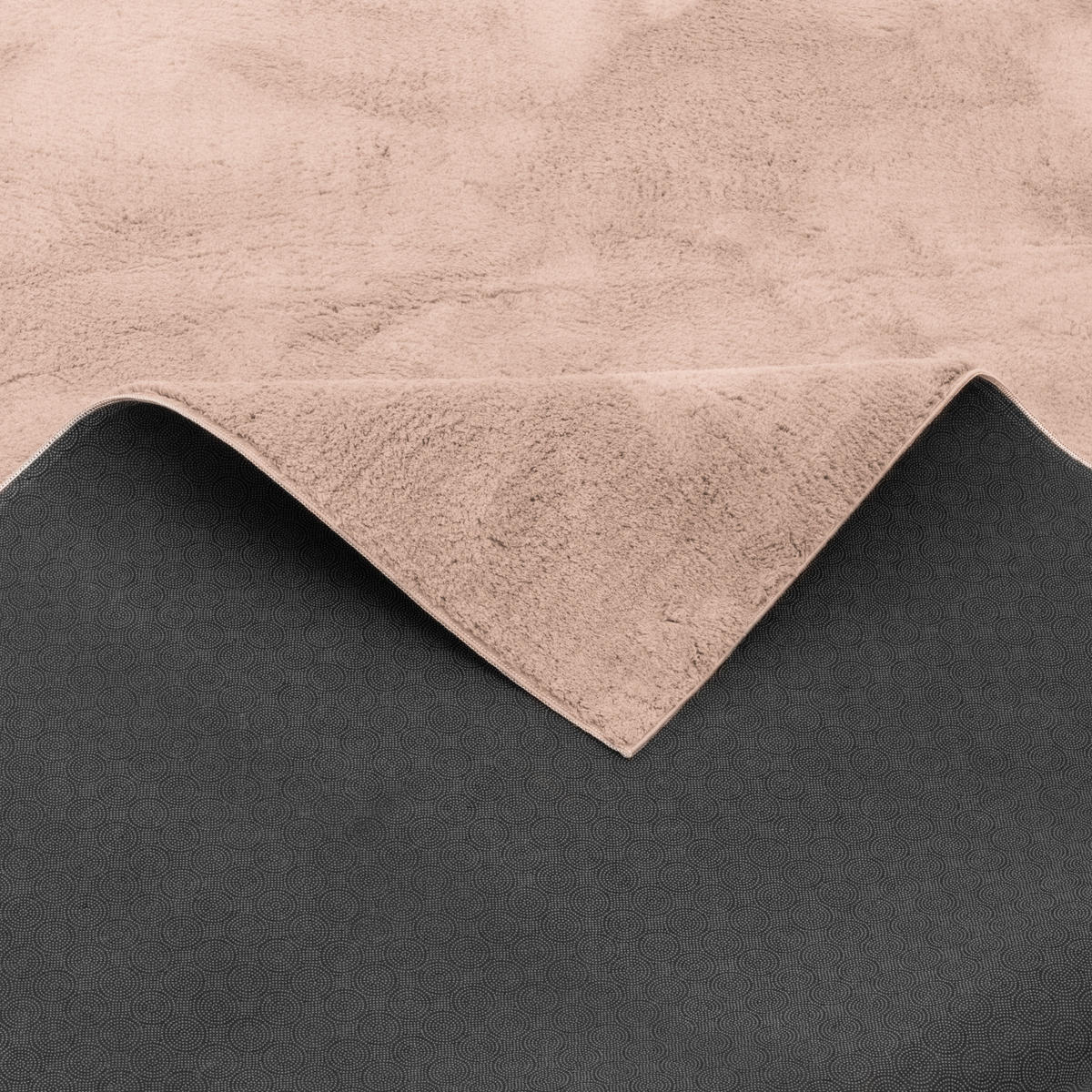FELLTEPPICH SUPER SOFT PEARL - Altrosa, Textil (140/200cm) - Pergamon