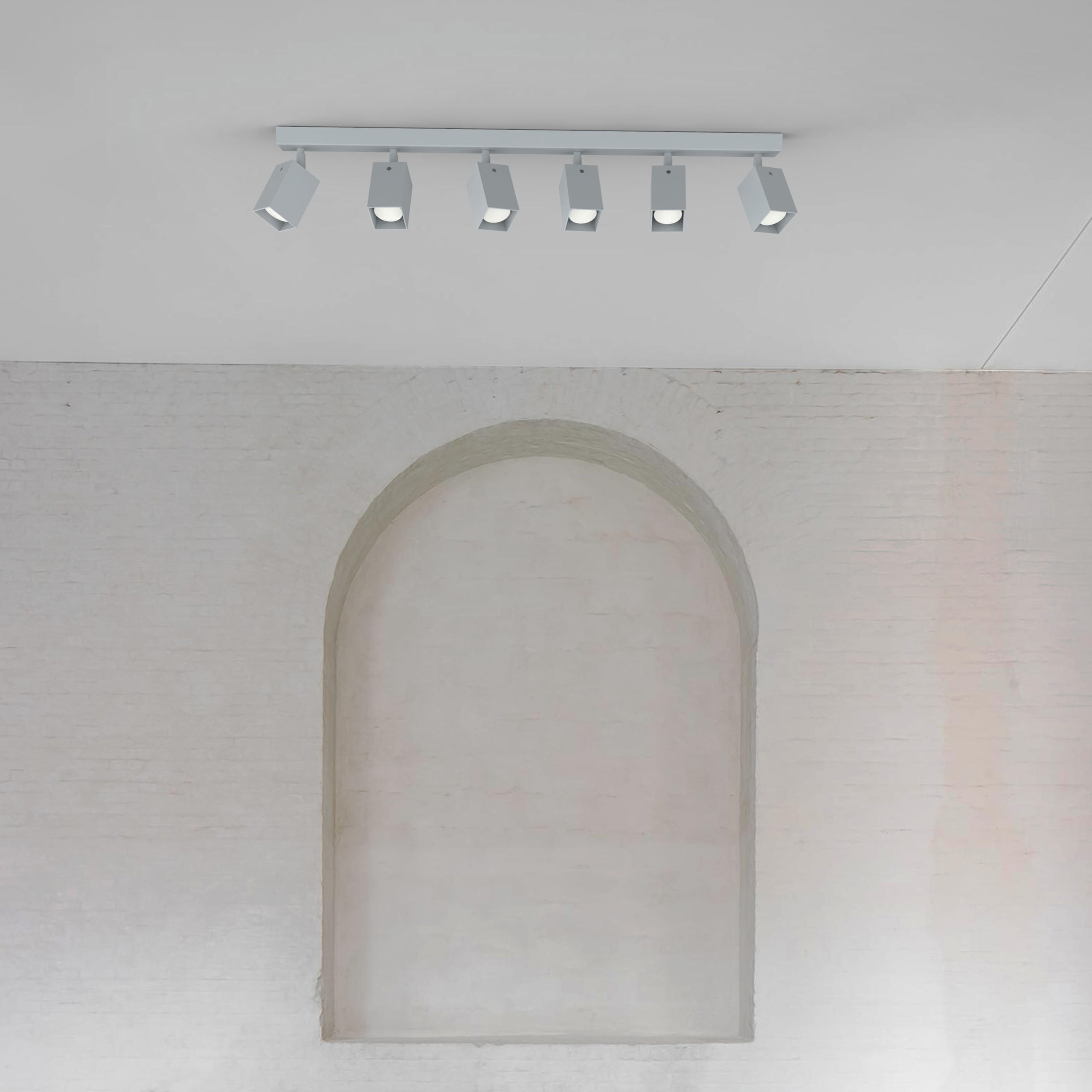 DECKENLEUCHTE - Grau, Metall (6/90/18cm) - Lumicom