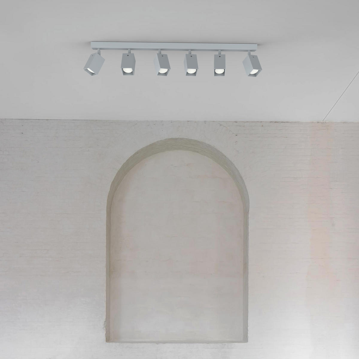 DECKENLEUCHTE - Grau, Metall (6/90/18cm) - Lumicom