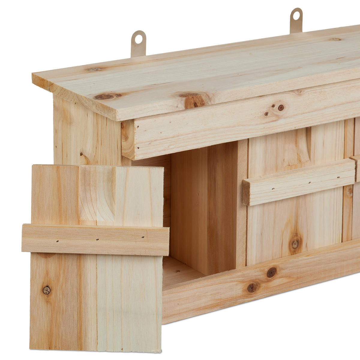 NISTKASTEN - Hellbraun, Holz/Metall (43.5/22/15cm) - Relaxdays