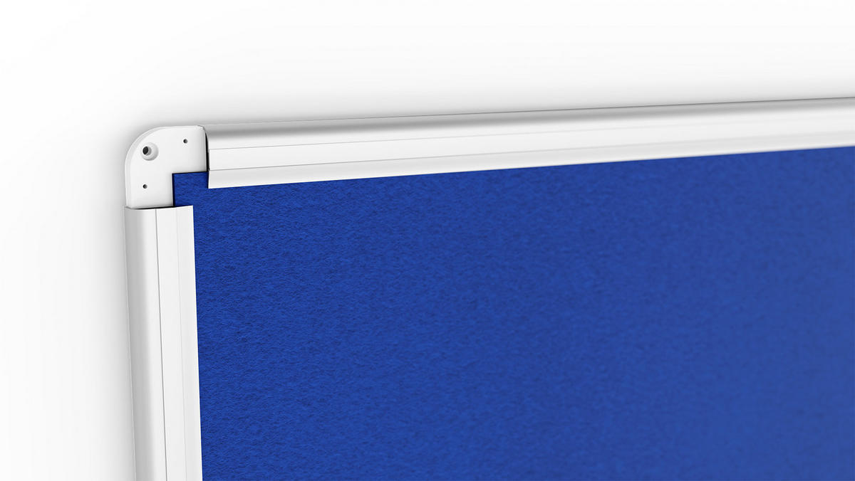 FILZTAFEL mit Aluminiumrahmen 120x120, Blau - Blau, Metall (120/120/1.6cm) - ALLboards
