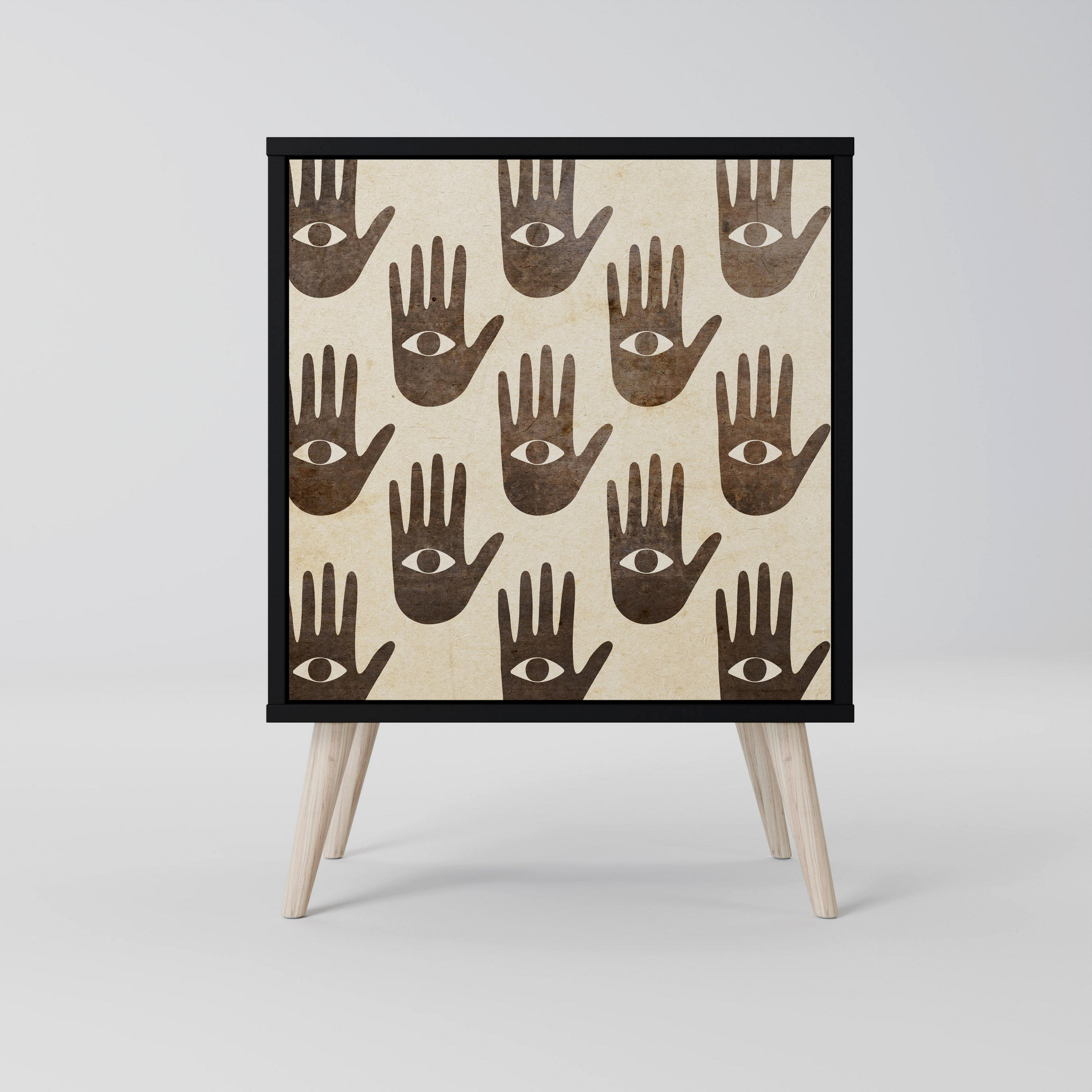 SpaceRebels Sideboard Schwarz 57.5x77.5x42 cm