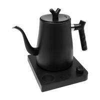 WASSERKOCHER 1L 1000W LED 40–100°C Trockenkochschutz Schwarz - Schwarz, Metall (17/22/19.5cm) - Kaket