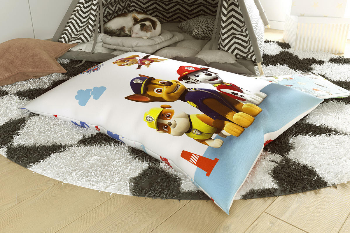 KINDER-SITZSACK - Paw Patrol_1 - Multicolor/Weiß, Textil (100/25/135cm) - Green Bean