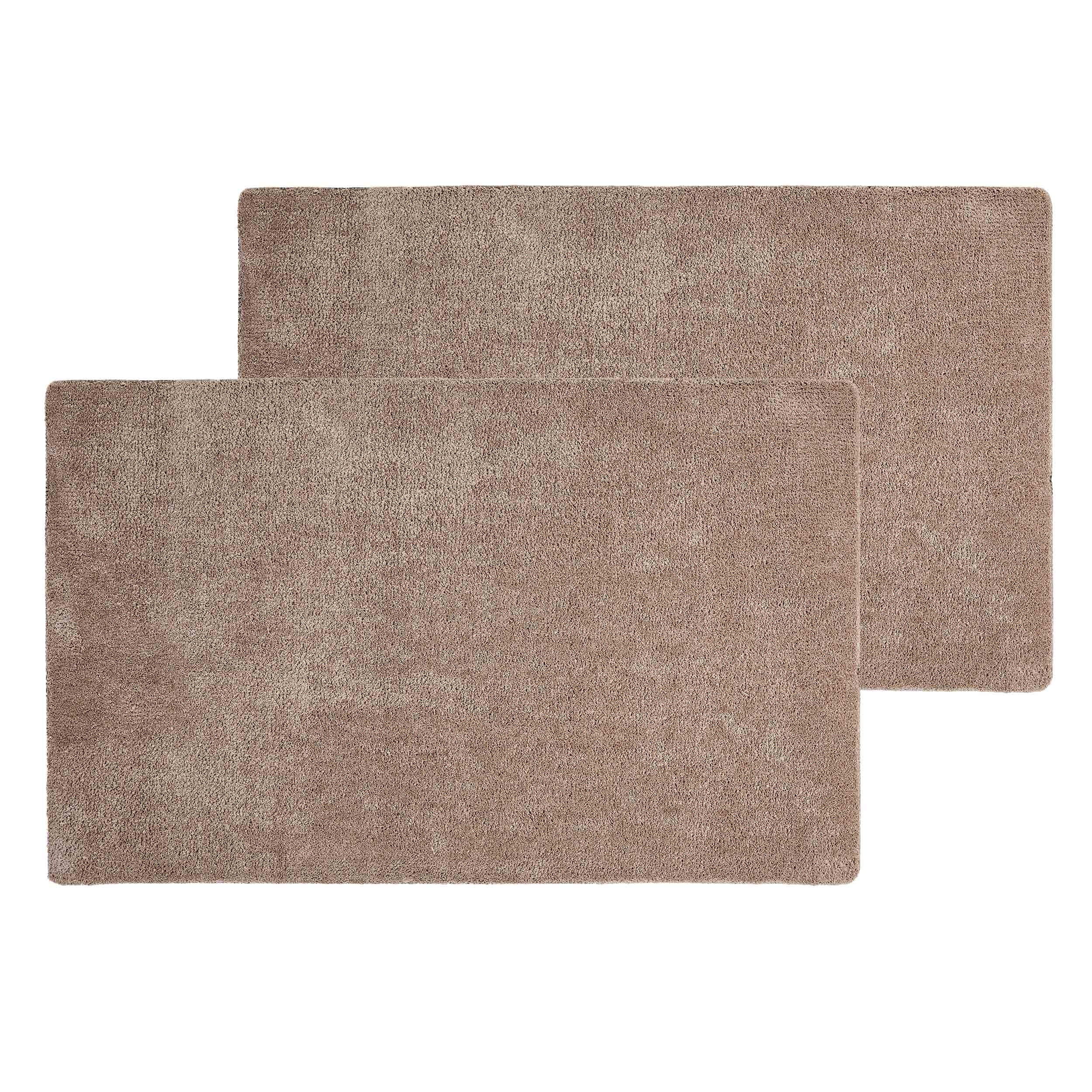 FUSSMATTE für Innen MOON 2ER SET - Taupe, Textil (60/100cm) - Astra