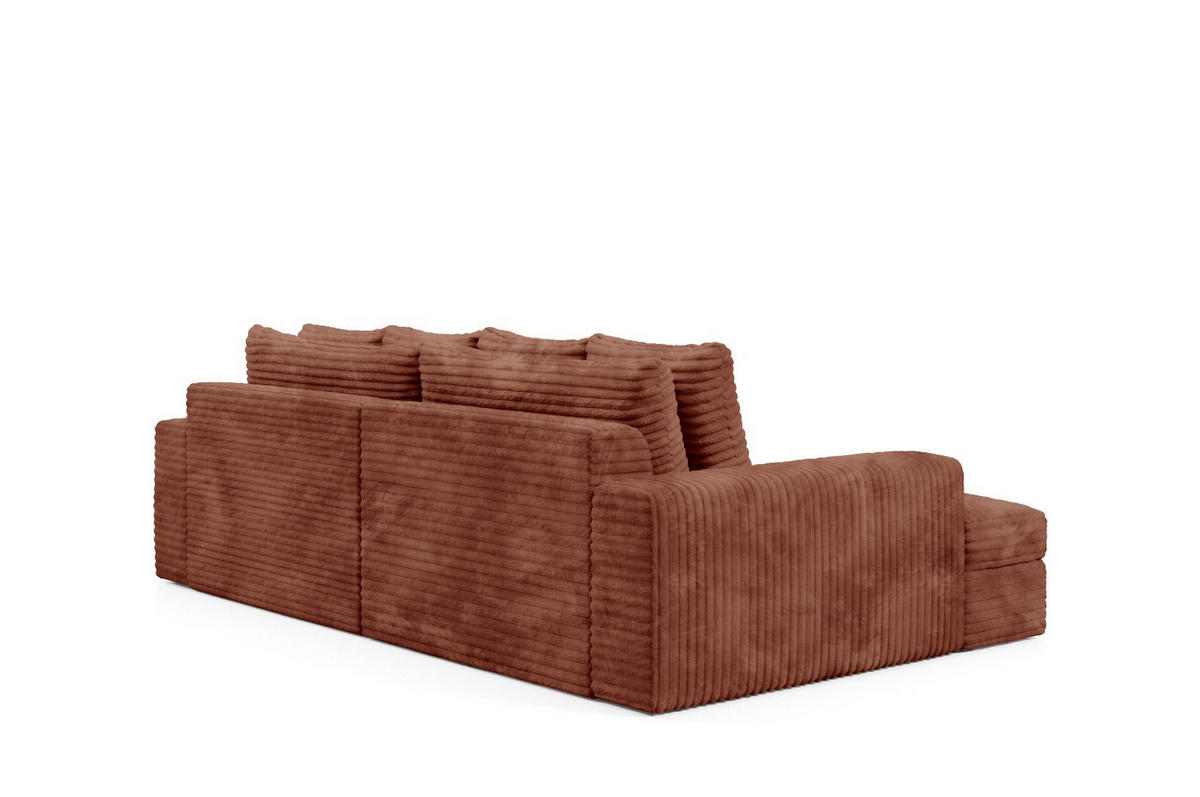 SCHLAFSOFA Premium Extra Komfort Kupferfarben - Schwarz/Kupferfarben, Holz/Holzwerkstoff (272/42/167cm) - Furnisell