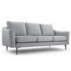 SOFA Cori 3 Grau Cloud 81 - Grau, Textil (206/90/90cm) - imoebel24