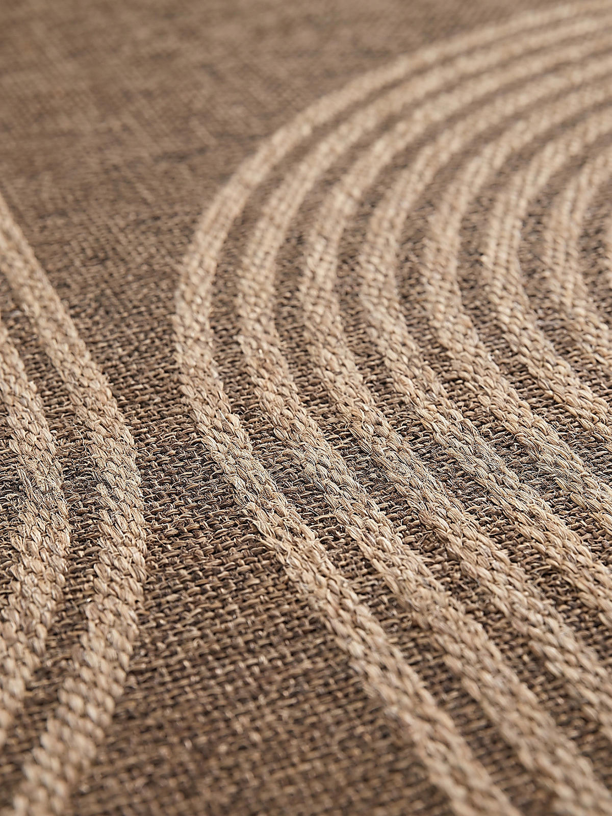 FLACHWEBTEPPICH Geometrisch CORDEV Polypropylen Natur 160 x 230 cm - Beige, Textil (160/230cm) - KADIMA DESIGN