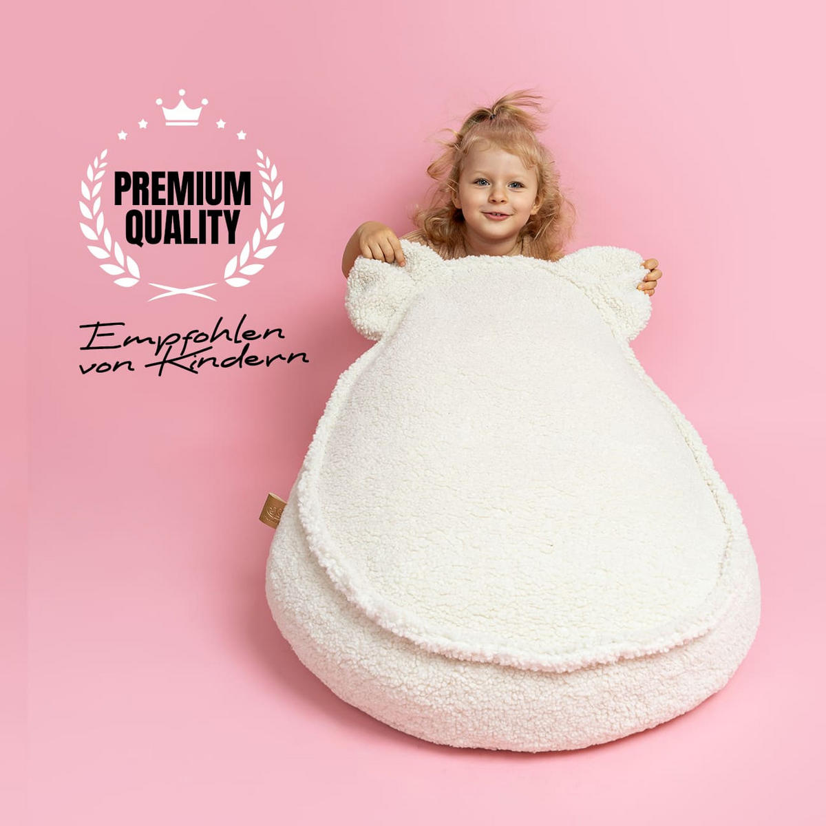 SITZSACK für Kinder, Bär, Slimcord, Türkis - Hellblau, Textil (58/50/67cm) - MeowBaby