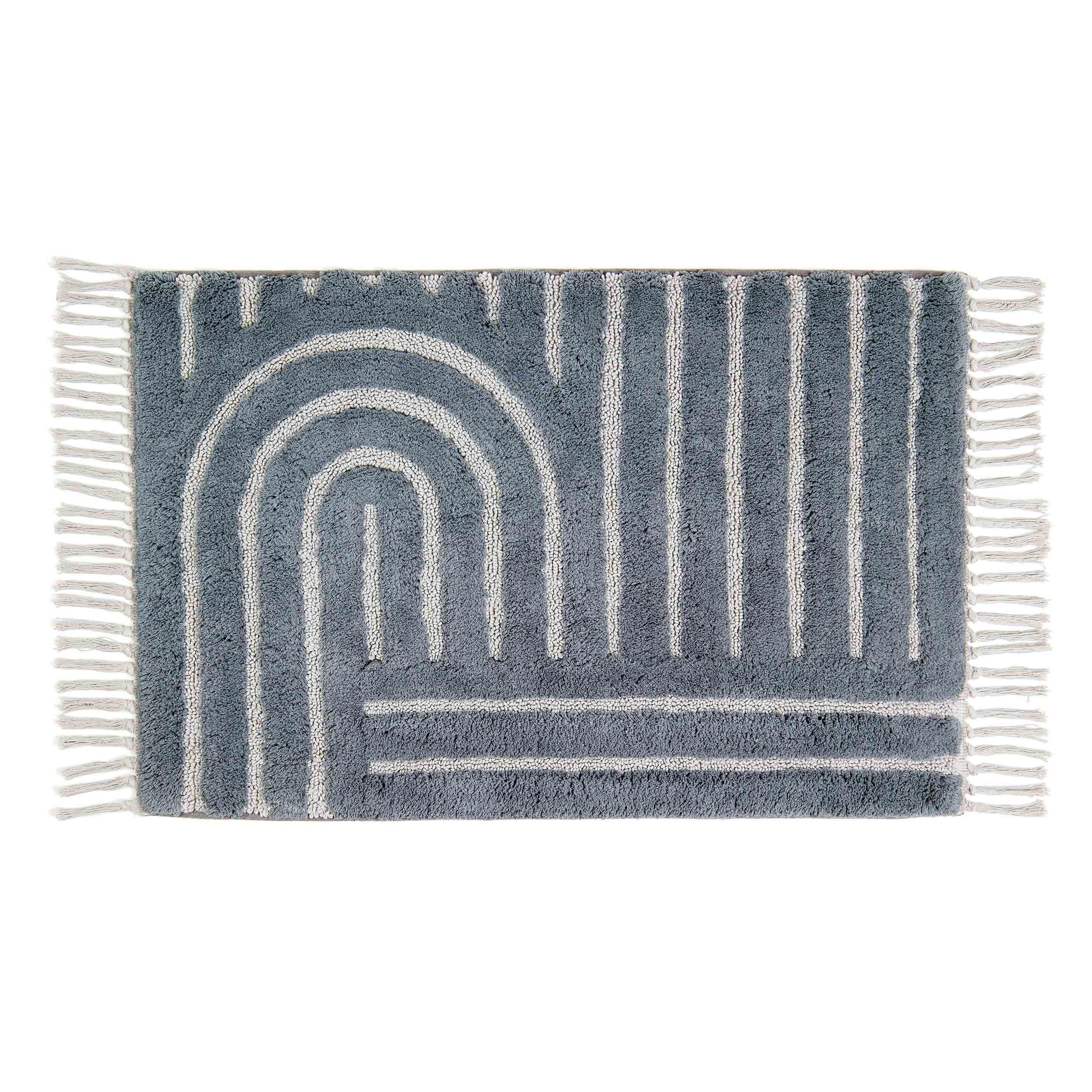 BADEMATTE BAHAMAS - Grau, Textil (60/90cm) - Schöner Wohnen