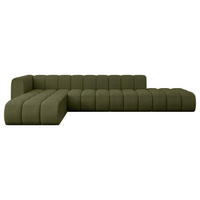 ECKSOFA modulares Sofa Zuvon-L2 - 387x177x70 cm Grün - Grün, Holzwerkstoff/Textil (387/177cm) - ALTDECOR