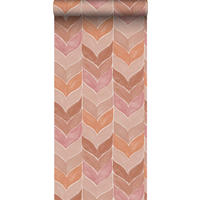 TAPETE grafisches Motiv 53 cm x 10,05 m - Terracotta, Papier (53/1000cm) - Sanders & Sanders