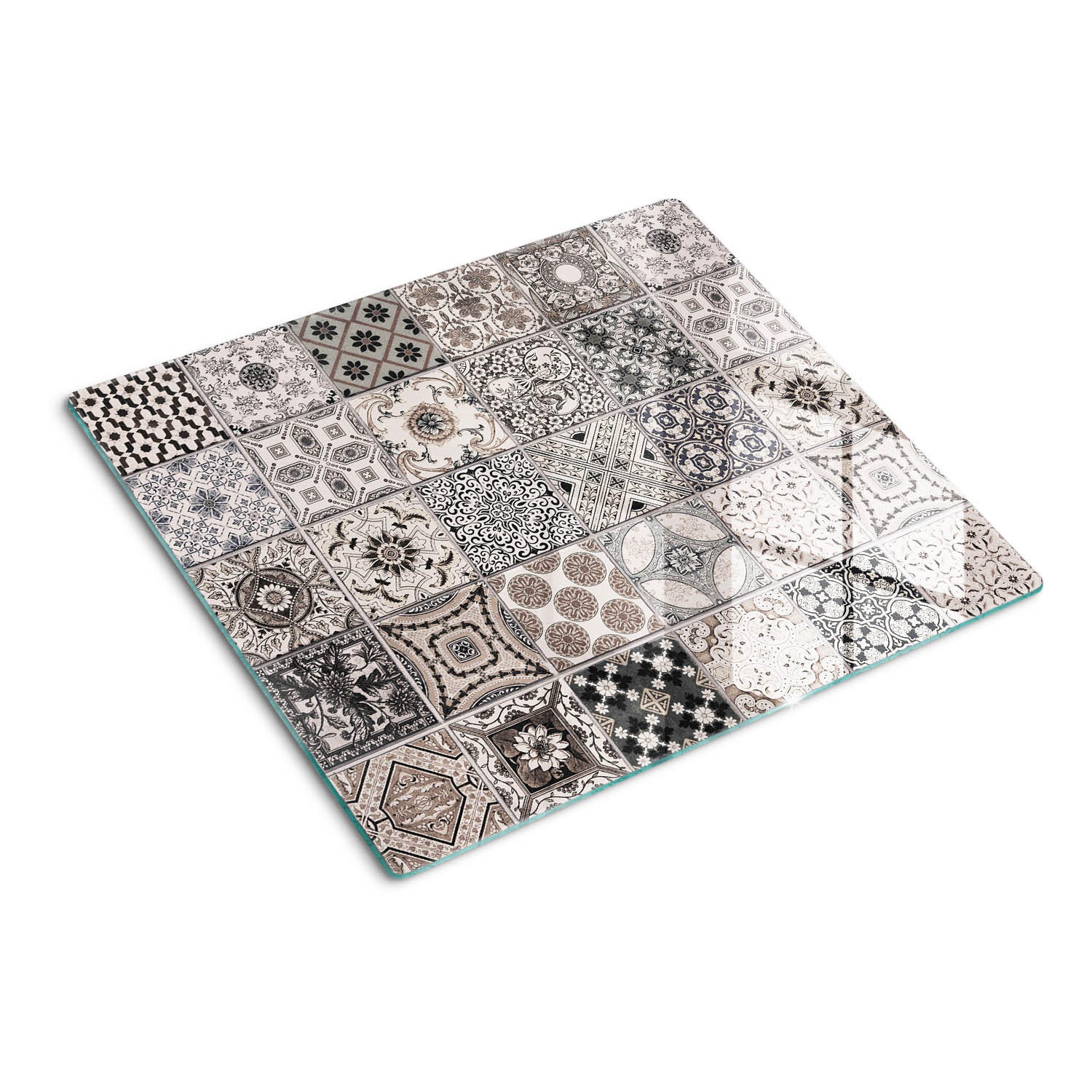 GLASPLATTE 60x52 cm Keramikfliesen - Beige, Glas (60/0.4/52cm) - TULUP