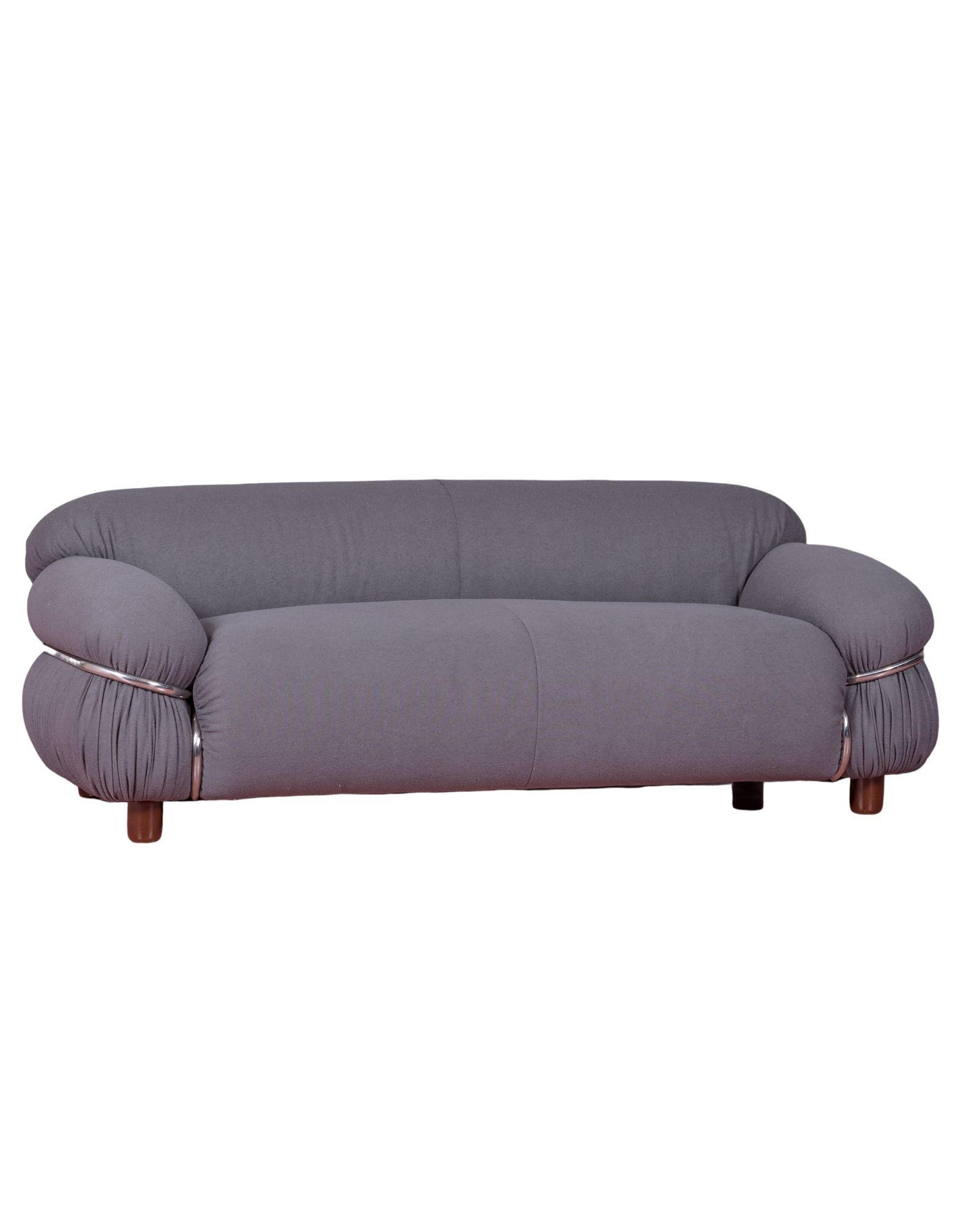 ZWEISITZER-SOFA GEPOLSTERT Textil Grau - Grau, Textil (178/63/96cm) - Nest Dream