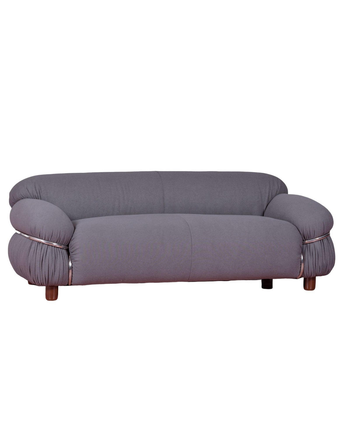 ZWEISITZER-SOFA GEPOLSTERT Textil Grau - Grau, Textil (178/63/96cm) - Nest Dream