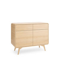 SIDEBOARD ATEA KSZ108 108 cm (Vicenza Eiche, Abgerundete Kanten, Holzfüße, Push to Open) - Eichefarben, Holz/Holzwerkstoff (108/84/39cm) - Ravio