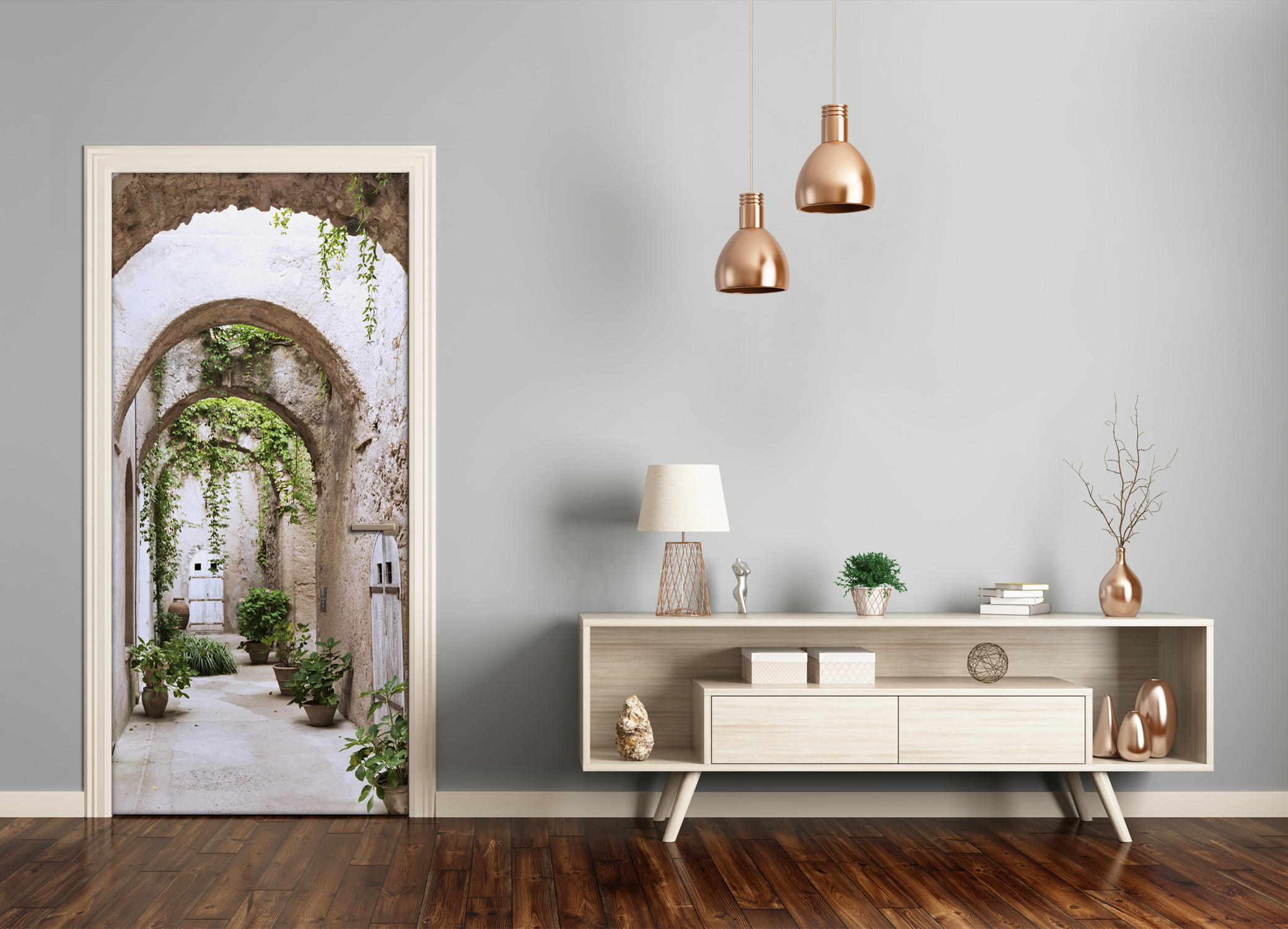 TÜRAUFKLEBER 95x205 cm Dekorativ für Türen - Lila, Kunststoff (95/205/0.01cm) - TULUP