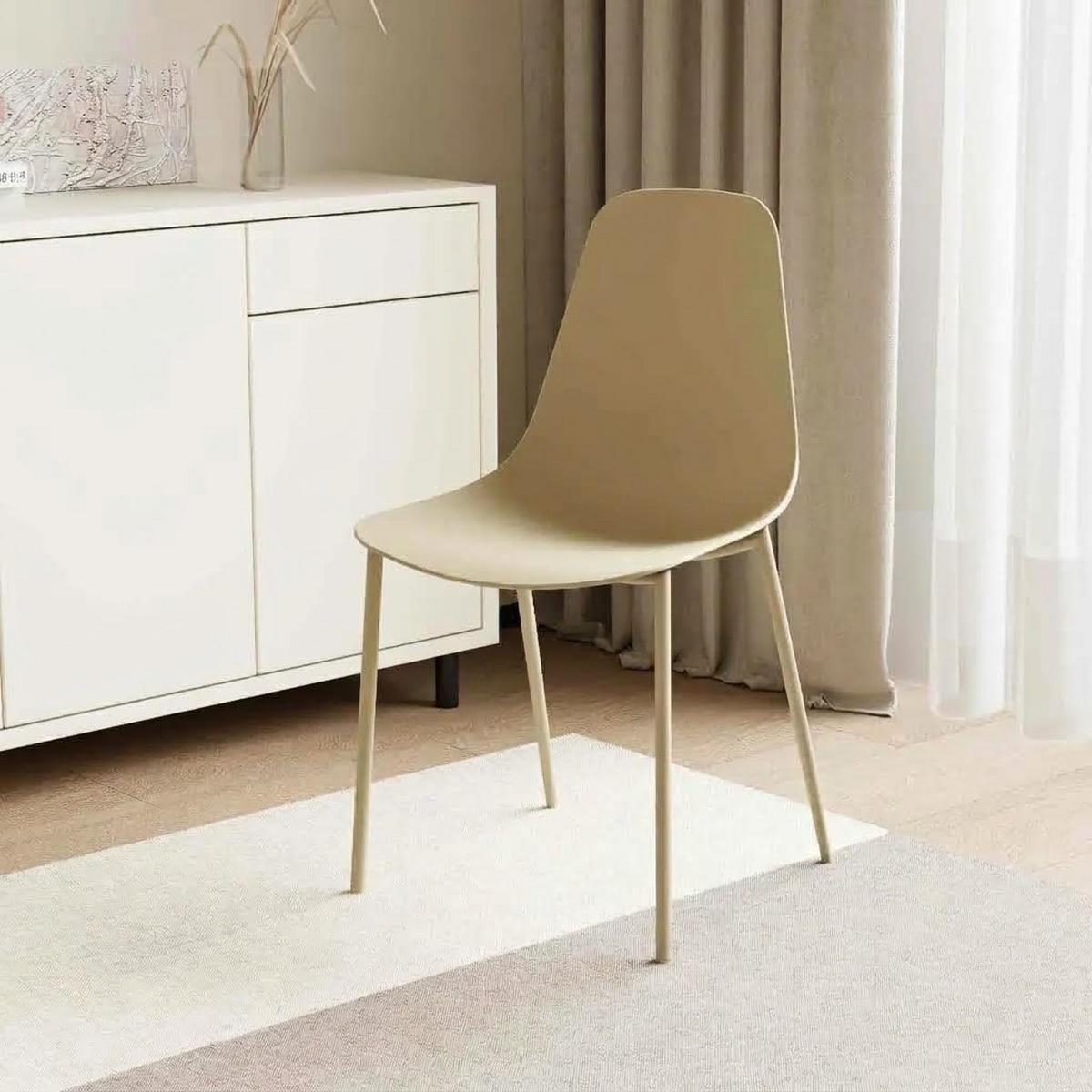 STUHL FELIZ beige - Beige, Kunststoff (48/88/48cm) - Légia Home