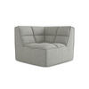 SOFAELEMENT Strukturstoff Stoff Grau - Hellgrau/Schwarz, Kunststoff/Textil (98/75/98cm) - Makamii