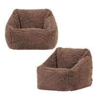 SITZSACK Flauschig für Kinder 2er-Set - Mokka, Kunststoff/Textil (55/44/55cm) - icon