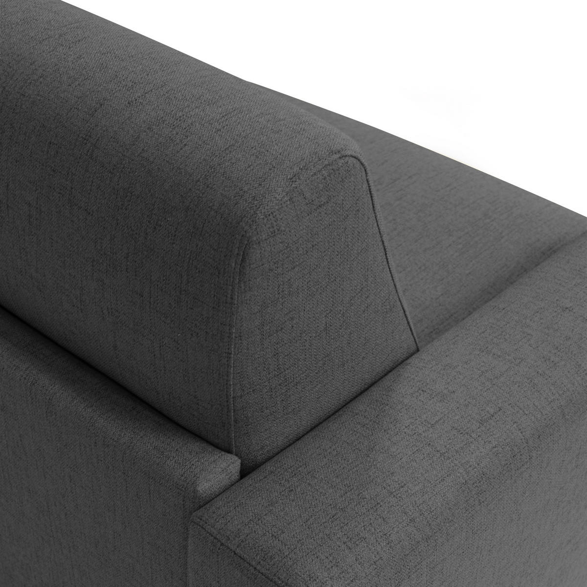 SCHLAFSOFA Nixon - Anthrazit, Textil (220/93/96cm) - Divani.store