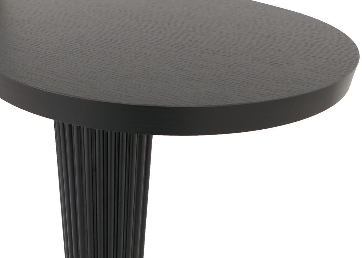 COUCHTISCH organisch Schwarz - Schwarz, Holz (60/110/45cm) - MCW
