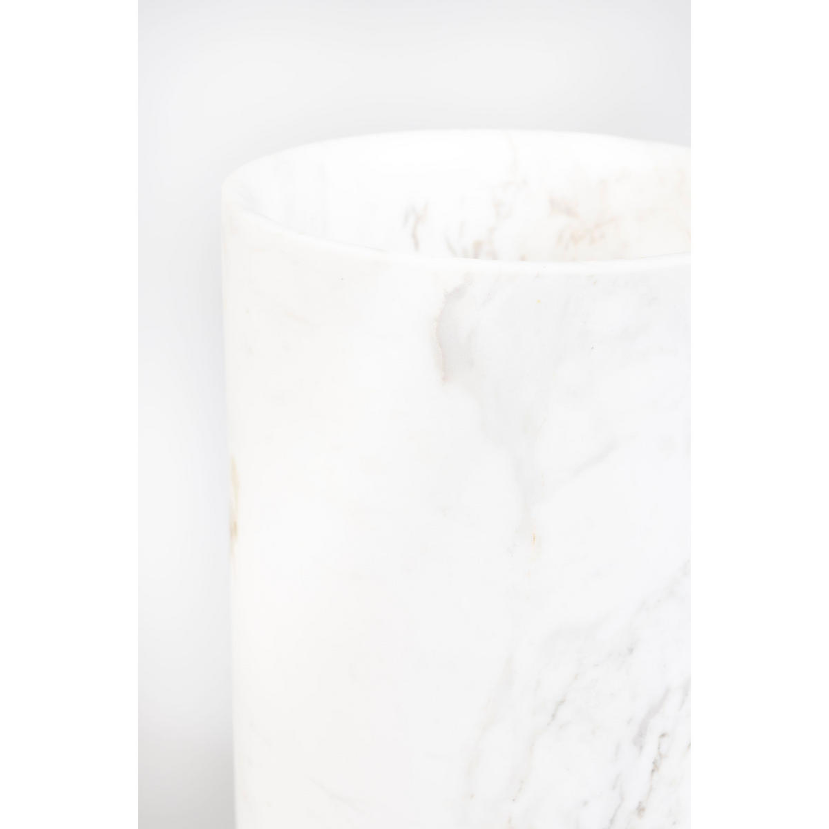 VASE Fajen Weiß - Weiß, Stein (25cm) - Zuiver
