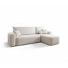 ECKSOFA Agepo In Curio - Creme, Holzwerkstoff/Textil (250/150cm) - Fun Möbel