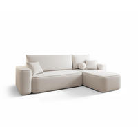 ECKSOFA Agepo In Curio - Creme, Holzwerkstoff/Textil (250/150cm) - Fun Möbel