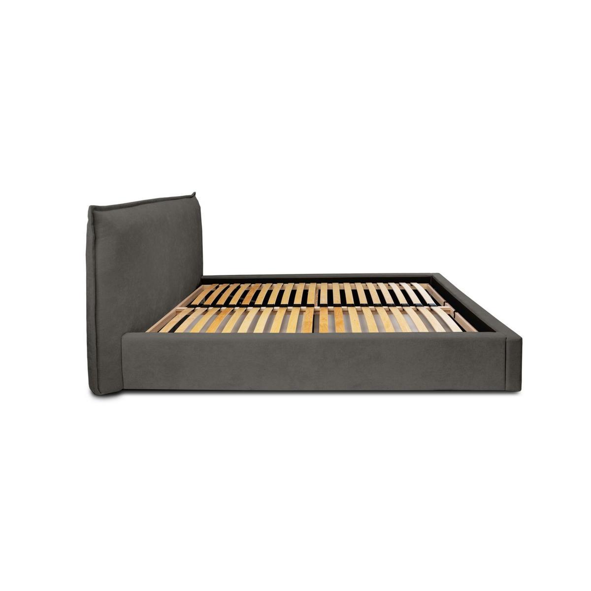 POLSTERBETT Amada In Ditra - Anthrazit, Holzwerkstoff/Textil (160/200cm) - Fun Möbel