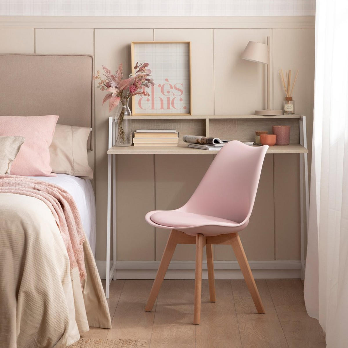 ESSZIMMERSTUHL Kler Rosa 48 cm x 82 cm - Pink, Kunststoff (48/82/57cm)