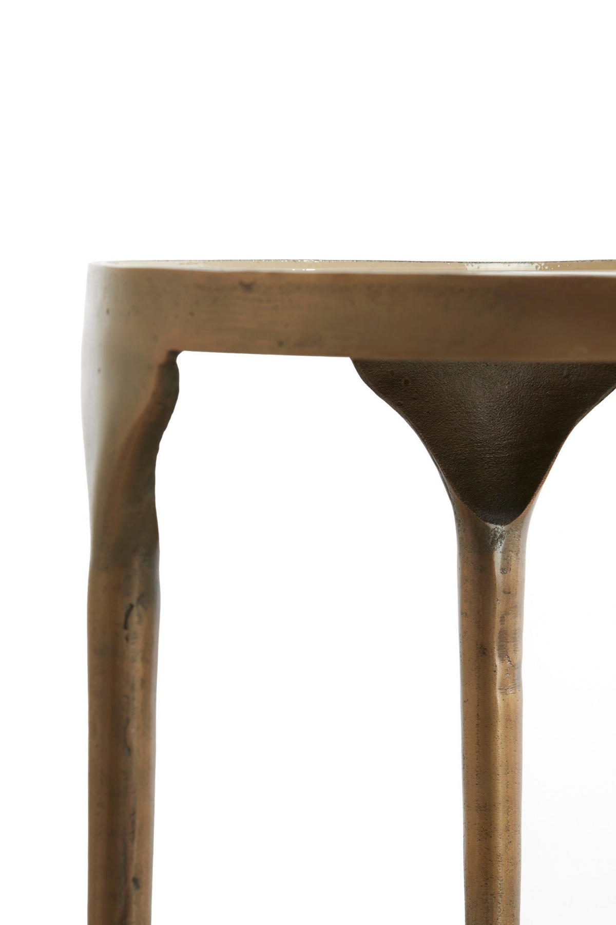 BEISTELLTISCH Lapaz Bronze Ø85/45 cm 2er-Set - Bronzefarben, Metall (85/85/45cm) - Light & Living