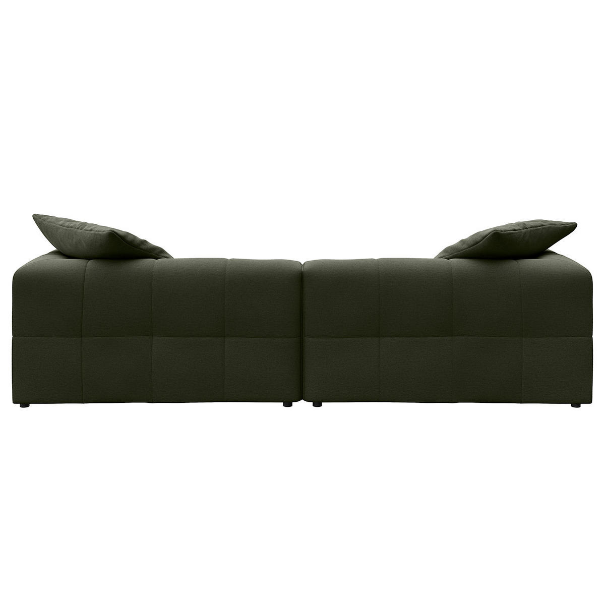 BIGSOFA - Schwarz/Grün, Holz/Kunststoff (270/72/93cm) - home24