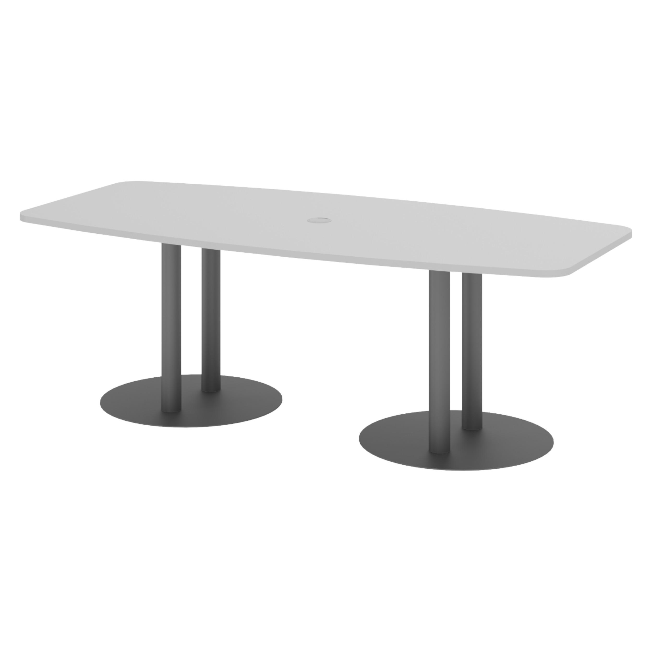 bümö Konferenztisch Grau, Graphit 220x74x103 cm