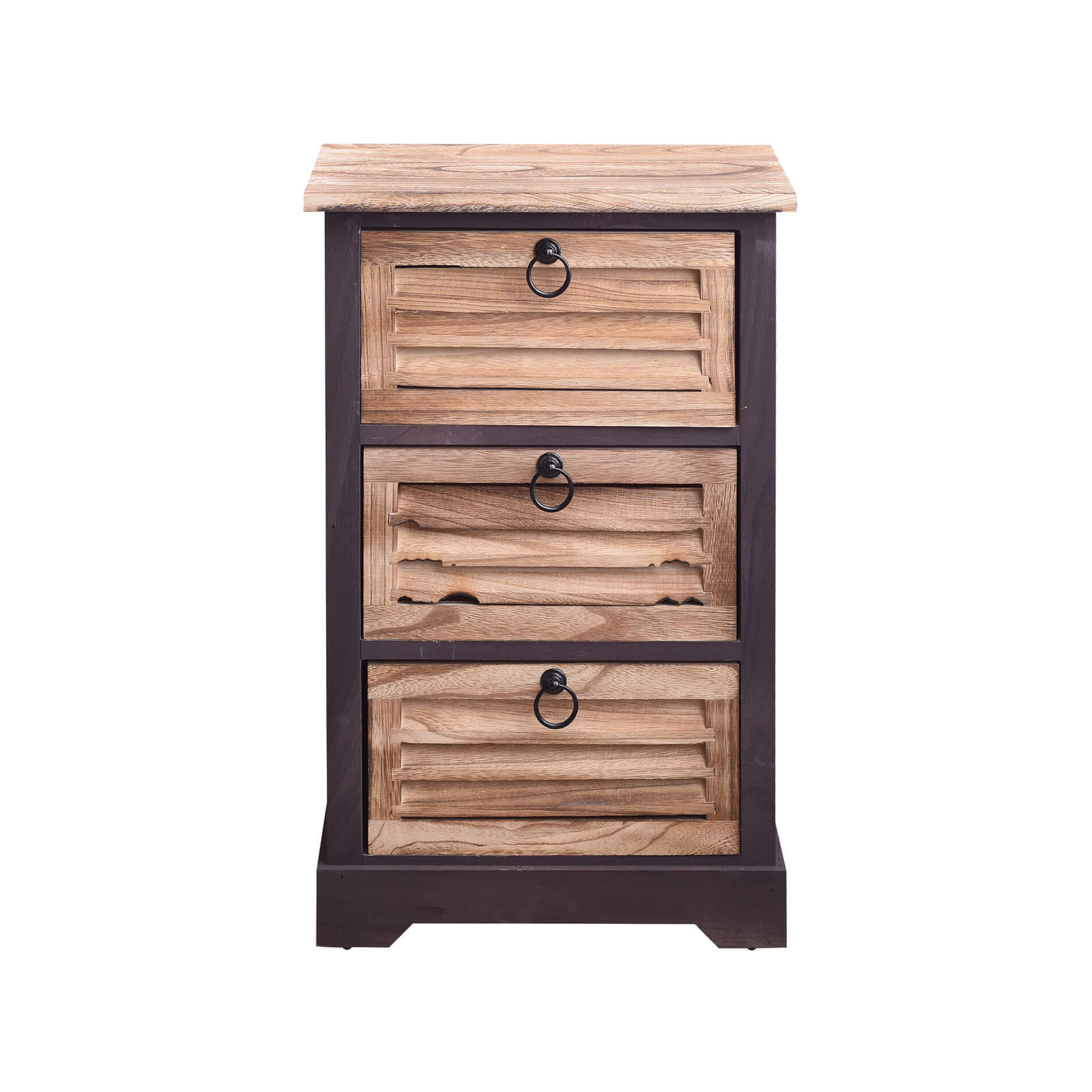 NACHTTISCH Schwarz 27/40/63 cm - Schwarz, Holz (27/63/40cm) - Mobili Rebecca