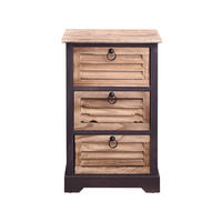 NACHTTISCH Schwarz 27/40/63 cm - Schwarz, Holz (27/63/40cm) - Mobili Rebecca