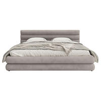 POLSTERBETT Alegre Hellgrau Samt 140x200 cm - Hellgrau/Schwarz, Kunststoff/Textil (140/200cm) - Selsey