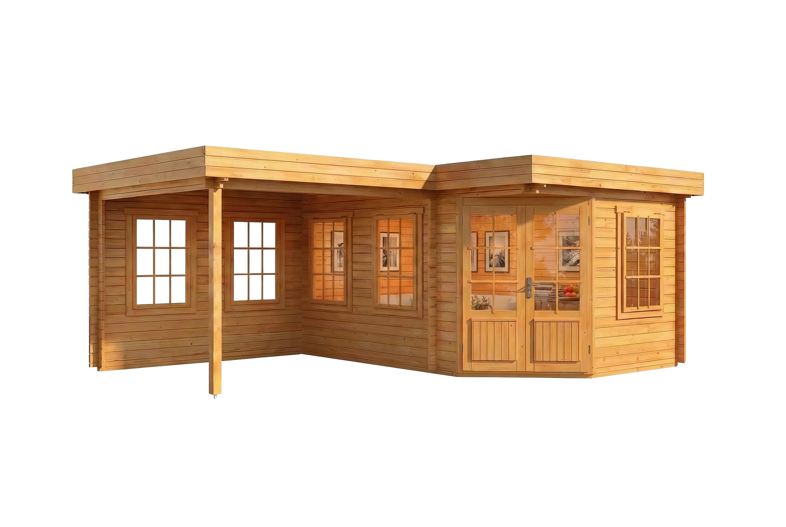 Alpholz Gartenhaus Pinien 618x228x462 cm