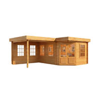 GARTENHAUS Holz Pepe - Pinienfarben, Holz (618/228/462cm) - Alpholz