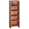 CD-REGAL Massivholz Pflegeleicht 90cm, Braun 30x17x90 cm - Braun, Holz (30/90/17cm) - KADIMA DESIGN